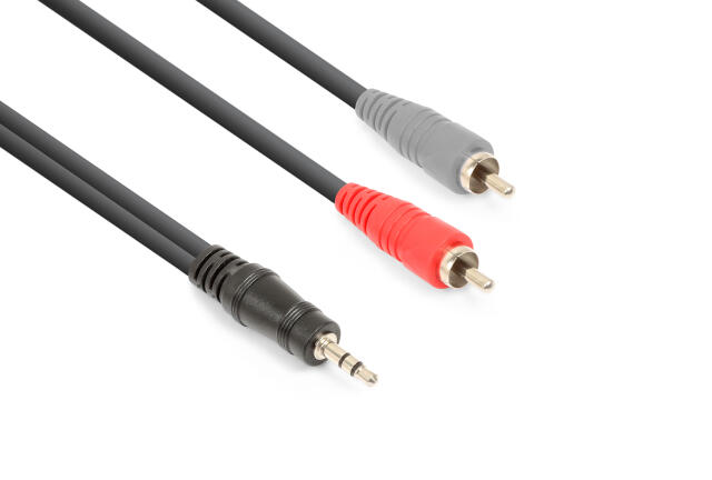 3.5 mm Stereo - naar - 2xRCA Male CX334
