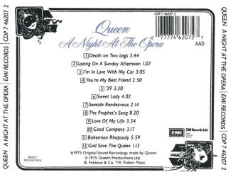 A Night At The Opera CDP 7 46207 2 2