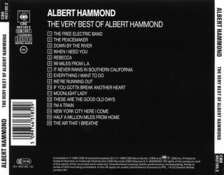The Very Best Of Albert Hammond CBS 463185 2 2