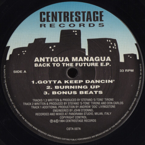 Back To The Future E.P. CSTA 007