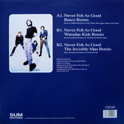 Never Felt As Good (The Remixes) 12SUM 1 2