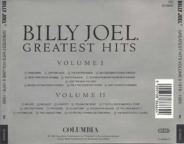 Greatest Hits Volume I & Volume II COL CD 88666