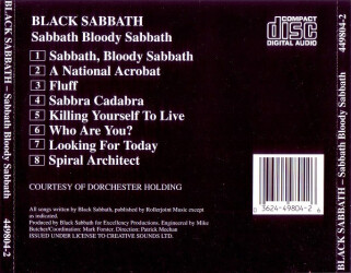 Sabbath Bloody Sabbath 449804-2 2
