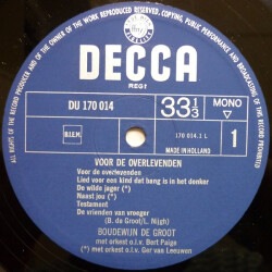 Voor De Overlevenden DU 170 014 3