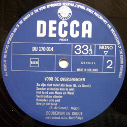 Voor De Overlevenden DU 170 014 4