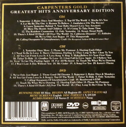 Carpenters Gold - Greatest Hits Anniversary Edition 0600753016046 2