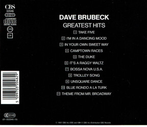 Dave Brubeck's Greatest Hits CDCBS 32046 2