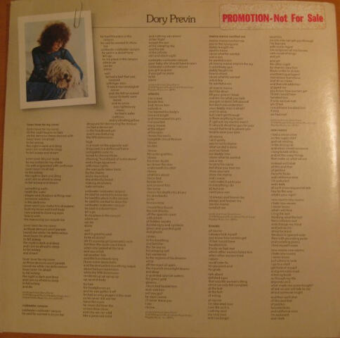 Dory Previn BS 2811