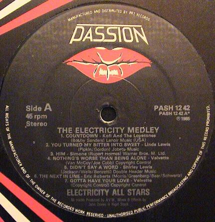 The Electricity Medley / Cheated By A Painted Love PASH 12 42