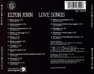 Love Songs 811 312-2 2