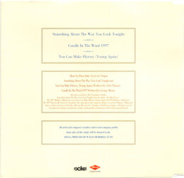 Something About The Way You Look Tonight / Candle In The Wind 1997 568 109-2 2