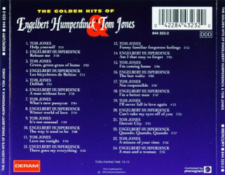 The Golden Hits Of Engelbert Humperdinck & Tom Jones 844 323-2 2