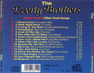 Ebony Eyes & Other Great Songs CD 66110 2