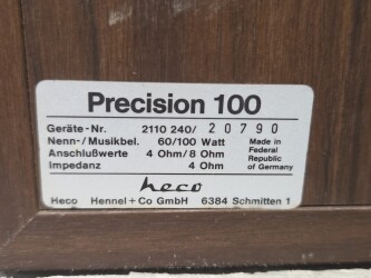 Precision 100 Speaker set 20790 4