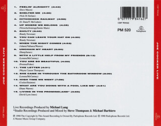 Joe Cocker Live CDP 7934162 2