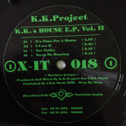 K.K.'s House EP Vol. II X-IT 018 2