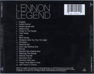 Lennon Legend (The Very Best Of John Lennon) 7243 8 21954 2 9 3