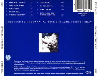 True Blue 7599-25442-2 2