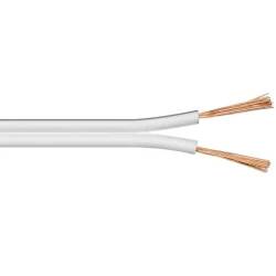 Speakerkabel 2x1.5mm Wit per meter RX-28 1