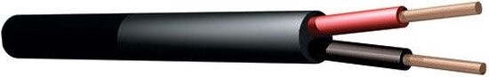 Speakerkabel 2x1.5mm Zwart per meter RX-12