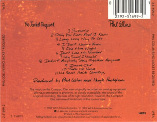 No Jacket Required 2 51699-2 2