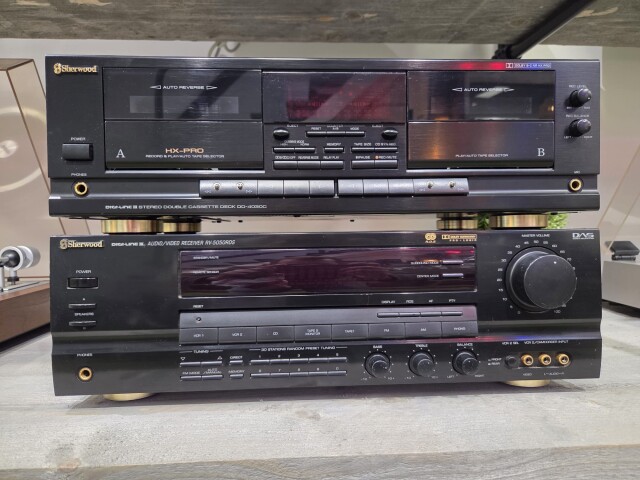 DD-4030C Dubbel Cassettedeck - RV-5050RDS Audio/Video Receiver DD4030C/RV5050RDS