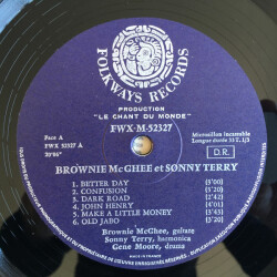 Brownie Mc Ghee And Sonny Terry FWX 52327 2