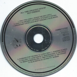 The All-Time Greatest Hits Of Roy Orbison CDMNT 67290 3