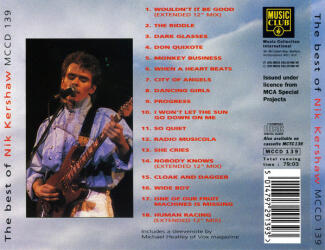 The Best Of Nik Kershaw MCCD 139 3