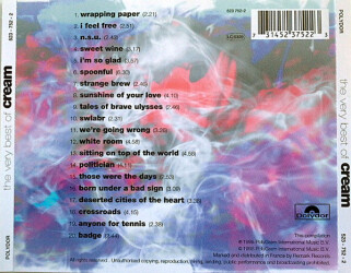 The Very Best Of Cream 523 752-2 2