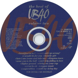 The Best Of UB40 - Volume Two 7243 8 40937 2 3 3