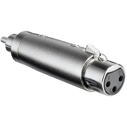 XLR Adapter - XLR Female > RCA male 27455